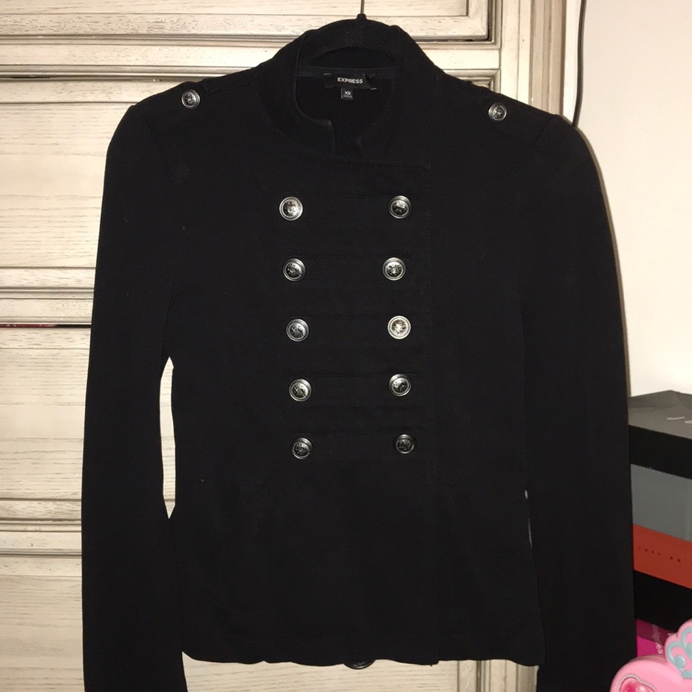 Black crossbody jacket
